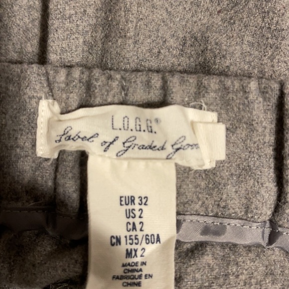 🔥CLEARANCE 🔥L.O.G.G. By H&M 54% wool slacks,sz.2 - Picture 3 of 3